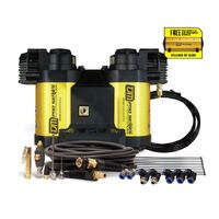 TJM Pro Series Twin Compressor Bundle with Free 5L Air Tank ***Black Friday Deal***