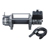 Warn Series 9 Vehicle Mounted 12V DC Industrial Electric Winch, 4.5 Ton (9,000 lb) Capacity