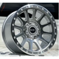 Elite Podium Alloy Wheel Machined Set of 4 Wheels - Suits Gen 3 Isuzu D-Max, Gen 2 Isuzu MU-X & Gen 3 Mazda BT-50