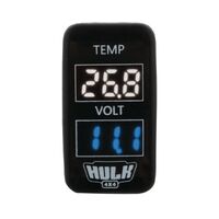 Suits Toyota Early Temperature & DC Voltmeter White Illum 12v