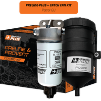 Direction Plus Preline-Plus Pre-Filter + Provent Catch Can Kit -  Patrol Gu 