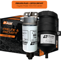 Direction Plus Preline-Plus Pre-Filter + Provent Combo Kit - Suits Toyota Prado 150 / 155 Series 