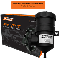 Direction Plus Provent Ultimate Catch Can Kit - Suits Toyota Prado 150 Series 3.0Ltr Turbo Diesel 1KD-FTV (11/09-08/2015)