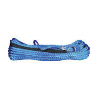 VRS Blue Synthetic Winch Rope 9mm x 30M 9,500lbs Tow Recovery Cable 4WD Car Truck Offroad