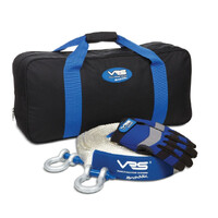 VRS Starter Recovery Kit - Snatch Strap Shackles Gloves Bag 4x4 Offroad 4WD