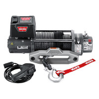 Warn M8-S 8000lb Electric Recovery Winch 12V Spydura Synthetic Rope & Hawse Fairlead