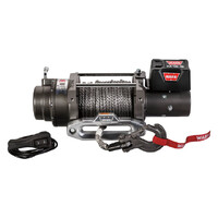 Warn M15-S Recovery Electric Winch 15000lb 12V Spydura Pro Synthetic Rope & Hawse Fairlead