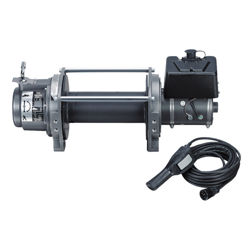 Warn Series 9 Vehicle Mounted 12V DC Industrial Electric Winch, 4.5 Ton (9,000 lb) Capacity