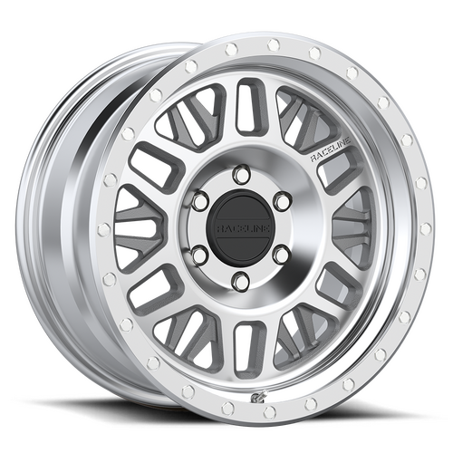 Raceline Ryno Alloy Wheel Machined Set of 4 Wheels - Suits Gen 3 Isuzu D-Max, Gen 2 Isuzu MU-X & Gen 3 Mazda BT-50