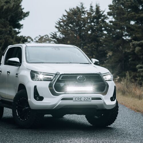 Trailbait Behind Grille Light Bar Kit - Suits Toyota Hilux N80 2015-On Excl Wide Body Rogue & GR Sport