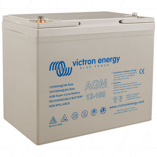 Victron 12V/100Ah AGM Super Cycle Batt. (M6)