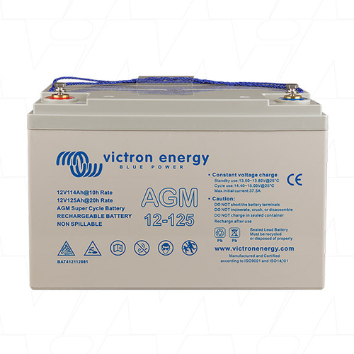 Victron 12V/125Ah AGM Super Cycle Batt. (M8)