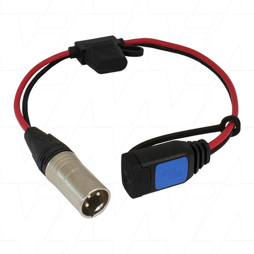 Lead to XLR 3-Pin connector with 30A auto blade fuse BPC900100004XLR