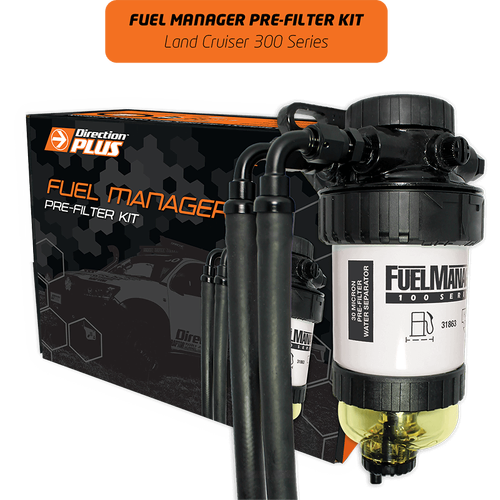 Direction Plus Fuel Manager Pre-Filter Kit - Suits Toyota Landcruiser 300 Series 11/2021-ON