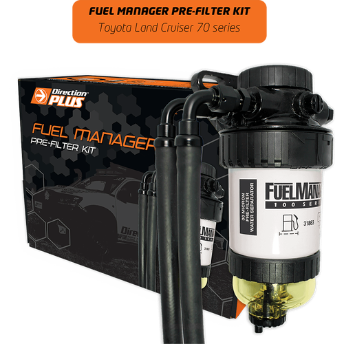 Direction Plus Fuel Manager Pre-Filter Kit -  Suits Toyota Landcruiser 70 Series 