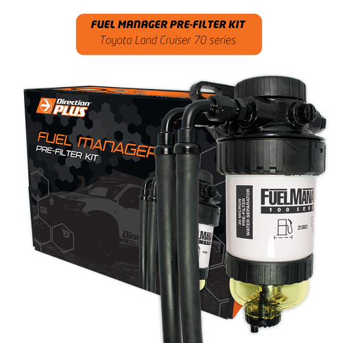 Direction Plus Fuel Manager Pre-Filter Kit -  Suits Toyota Landcruiser 70 Series 