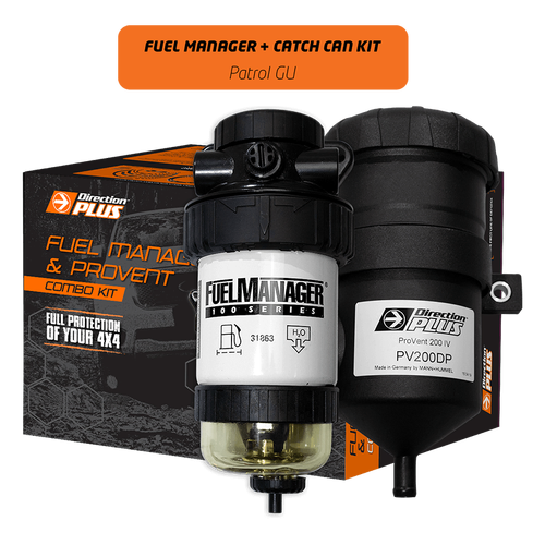 Direction Plus Fuel Manager Pre-Filter + Catch Can Kit -  Nissan Patrol 