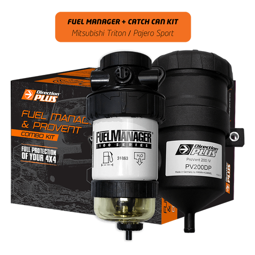 Direction Plus Fuel Manager Pre-Filter + Catch Can Kit -  Pajero Sport / Triton 