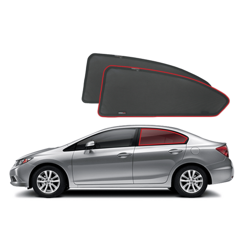 Honda Civic Sedan 9th Generation Car Rear Window Shades (FG; 2011-2016)