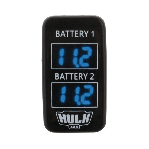 Suits Toyota Early Dual DC Voltmeter Blue Illum 12v