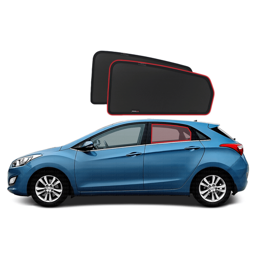 Hyundai i30 Hatchback 2nd Generation Car Rear Window Shades (GD; 2012-2017)