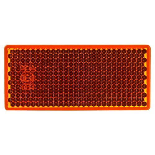 PKT 20 AMBER REFLECTOR 3M™ SELF ADHESVE MOUNTING BASE 70 x 30 x 6mm