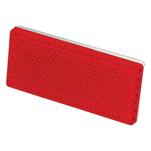 PKT 2 RED REFLECTOR 3M™ SELF ADHESVE MOUNTING BASE 70 x 30 x 6mm