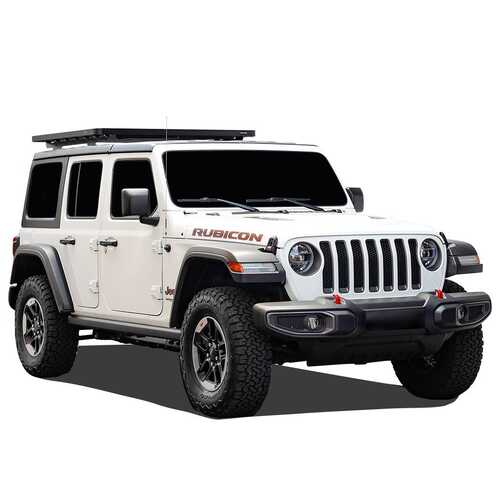 Front Runner Jeep Wrangler JL 4 Door (2018-Current) Extreme Slimline II 1/2 Roof Rack Kit