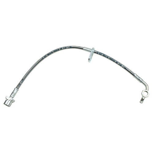 Brake Line Braided Standard Height Front Suitable For LandCruiser 100 Series (Each) - L1IFSBRBRLF