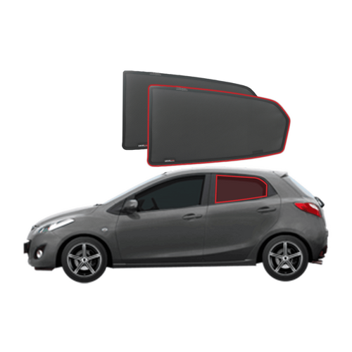 Mazda 2/Demio Hatchback 2nd Generation Car Rear Window Shades (DE; 2007-2014)