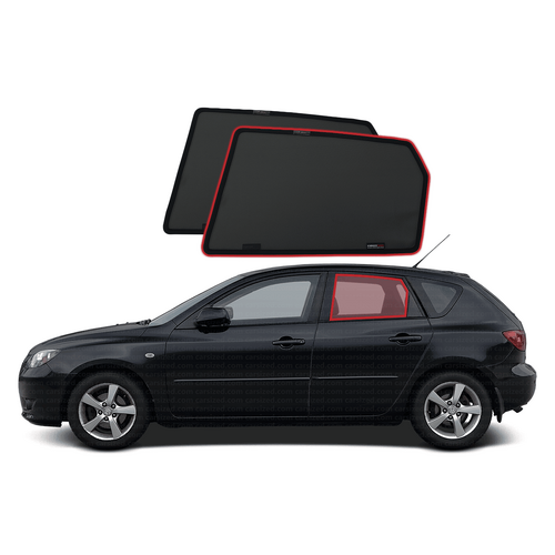 Mazda 3 Hatchback 1st Generation Car Rear Window Shades (BK; 2003-2009)