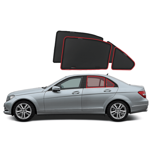 Mercedes Benz C-Class Sedan Car Rear Window Shades (W204; 2007-2014)*