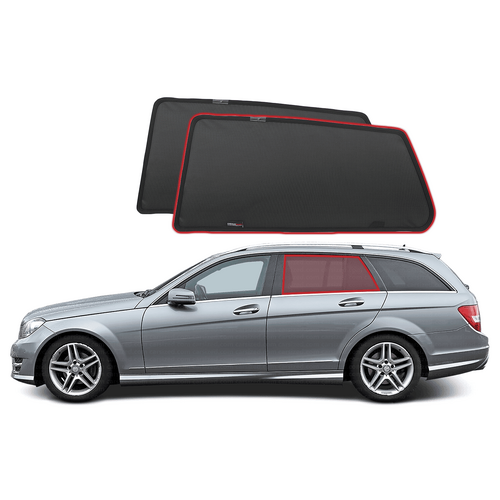 Mercedes-Benz C-Class Wagon Car Rear Window Shades (S204; 2007-2014)*