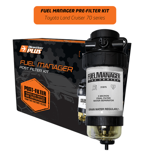 Direction Plus Fuel Manager Post-Filter Kit -  Suits Toyota Landcruiser 70 Series 