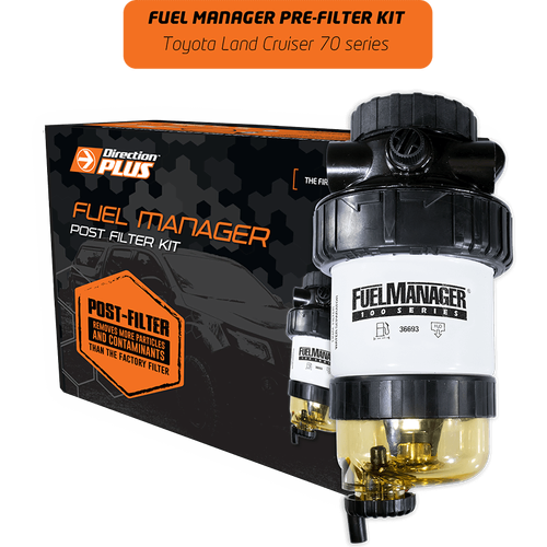 Direction Plus Fuel Manager Post-Filter Kit -  Suits Toyota Landcruiser 70 Series 