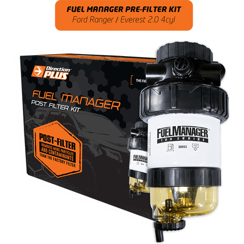 Direction Plus Fuel Manager Post-Filter Kit - Suits Ford Ranger & Everest 2.0L 2018-2022