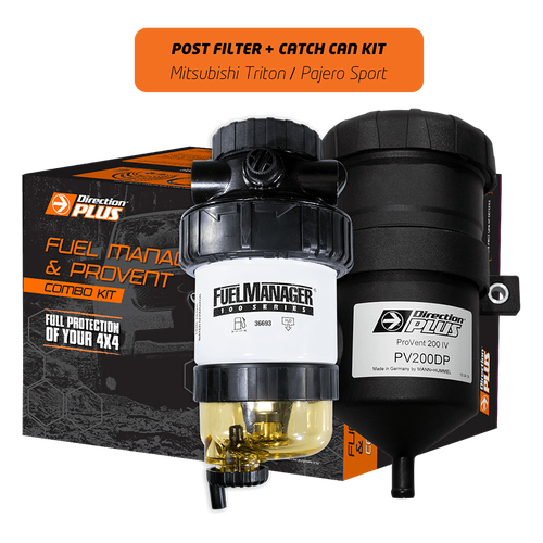 Direction Plus Fuel Manager Post-Filter + Catch Can Kit -  Triton And Pajero Sport 2.4L 