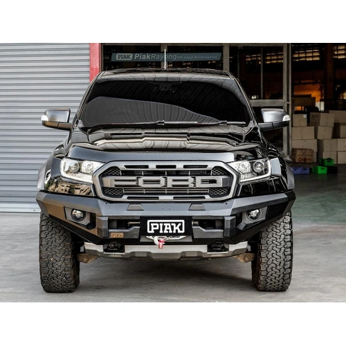 Piak Elite Non Loop Bar with Black Protection Plate - Ford Ranger Raptor PX MKIII 7/2018 to 4/2022