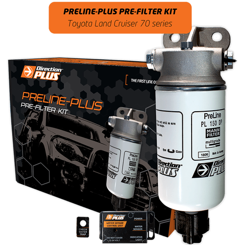 Direction Plus Preline-Plus Pre-Filter Kit -  Suits Toyota Landcruiser 70 Series 