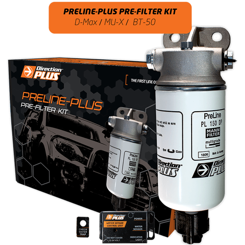 Direction Plus Preline-Plus Pre-Filter Kit -  Isuzu D-Max, Mu-X / Mazda BT-50 2020 - On 