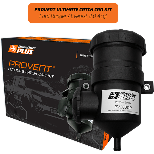 Direction Plus Provent Ultimate Catch Can Kit - Suits Ford Ranger PX MK3 2.0Ltr Turbo Diesel (Mid 2018-4/2022)