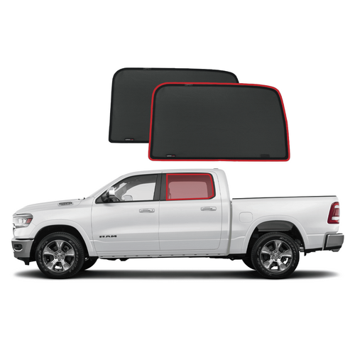 Ram 1500 Crew Cab 5th Generation Car Rear Window Shades (DT; 2019-Present)*