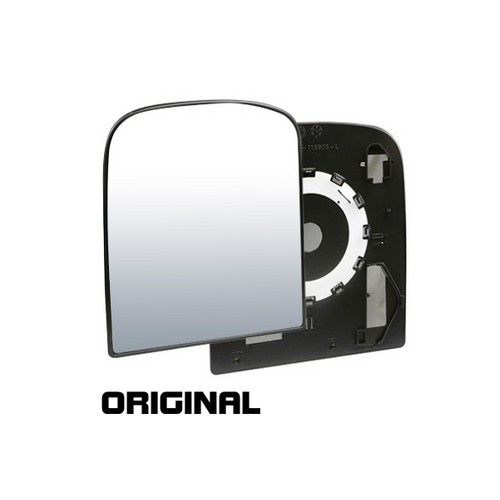 Flat Mirror Kit (Includes Glass and Plastic Backing Plate) LEFT