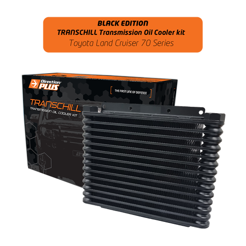 Direction Plus Transchill Arctic Black Transmission Cooler Kit -  Suits Toyota Suits Toyota Landcruiser 70 Series 