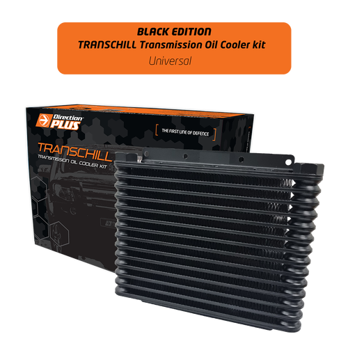 Direction Plus Transchill Arctic Black Transmission Cooler Kit - Universal Kit 