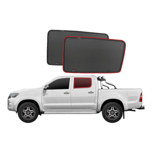 Suits Toyota Hilux 7th Generation | TruckMaster OX Car Rear Window Shades (AN10, AN20, AN30; 2004-2015)