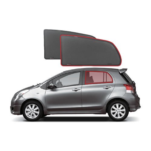 Suits Toyota Yaris/Vitz Hatchback 2nd Generation Car Rear Window Shades (XP90; 2006-2011)