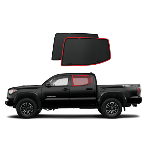 Suits Toyota Tacoma Double Cab 3rd Generation Car Rear Window Shades (N300; 2015-Present)