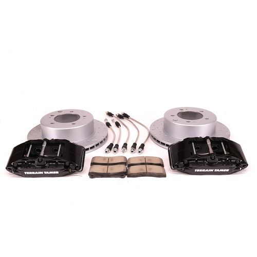 Terrain Tamer Extreme Rear 4 Pot Big Brake Upgrade Kit Suit Toyota Landcuiser 70 Series 01/2007 - ON 