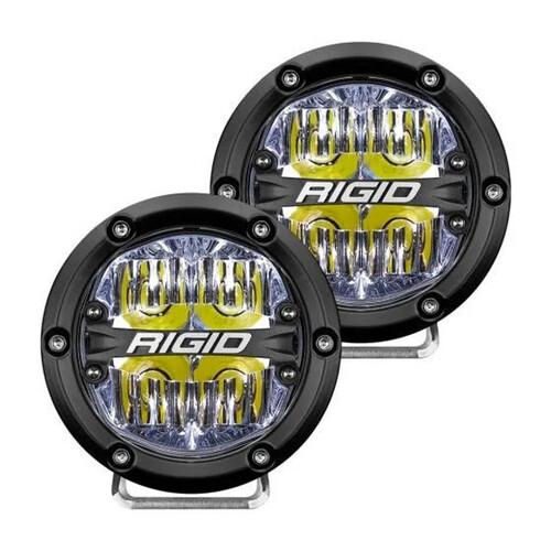 Rigid Industries 360- Series 4inch LED Off-Road Drive Optic w/White Backlight Pair